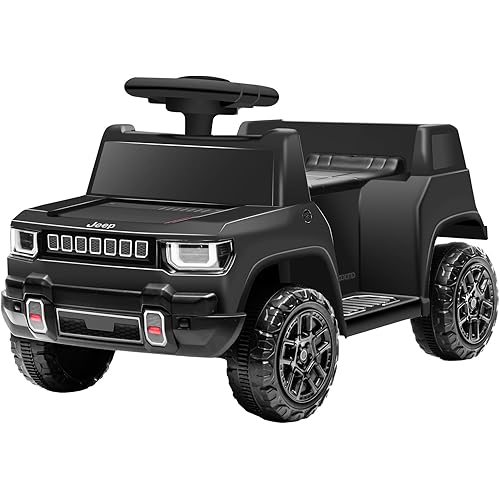 6V Ride On Car for Toddlers, Electric Car with Music, Horn, Pedal, for Ages 18–30 Months, Black