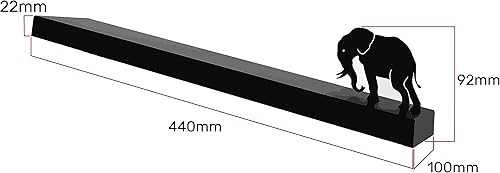 Miniatura 4 de Artori - Estante flotante para papel higiénico, decoración de pared de baño, soporte de papel higiénico de pared inclinado, organizador de