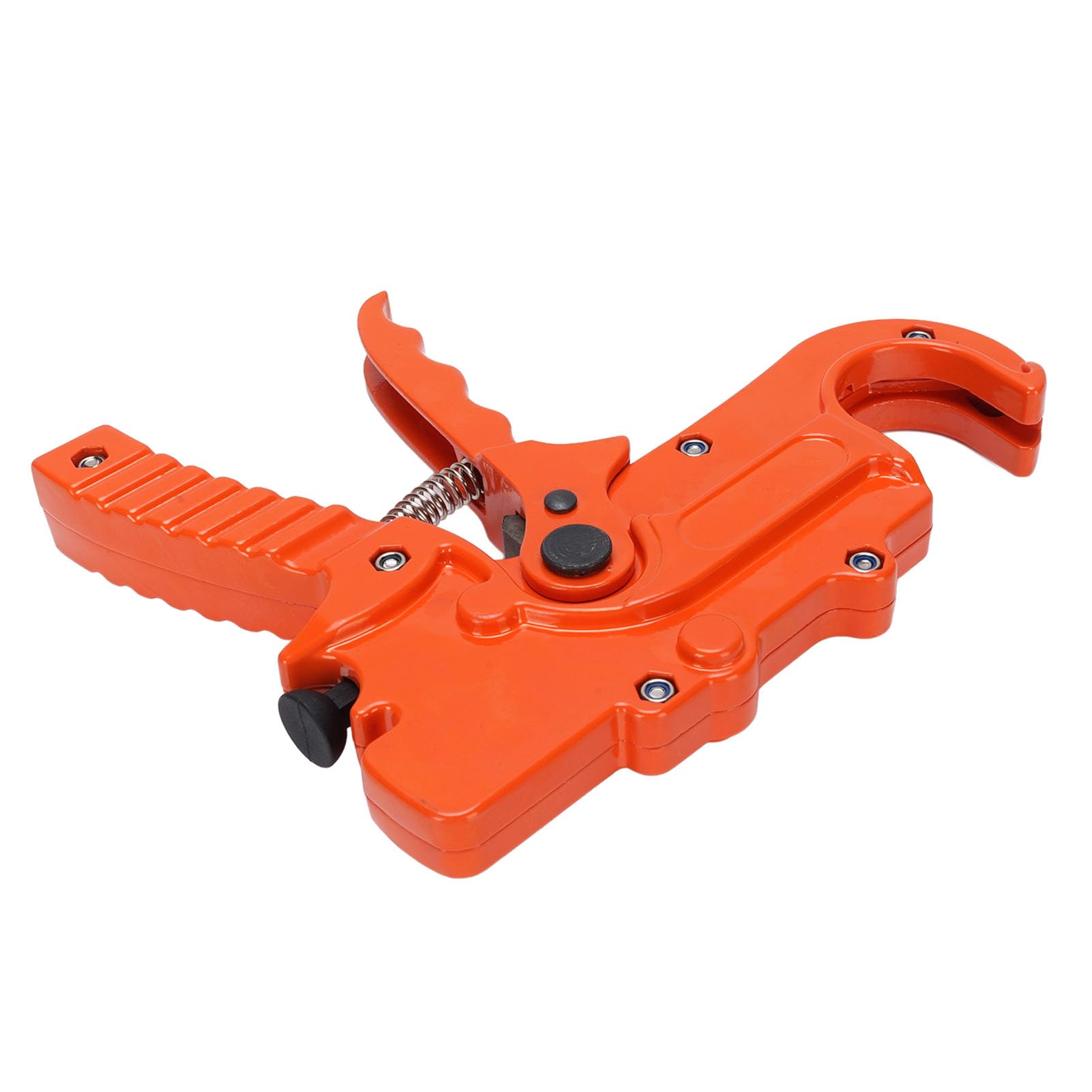 PVC Pipe Cutter, Aluminum Alloy Cutting Tool for PPR PEX Hoses, Ergonomic Handle Ratcheting PVC Pipe Cutter, Features Storage with Automatic Buckle Design
