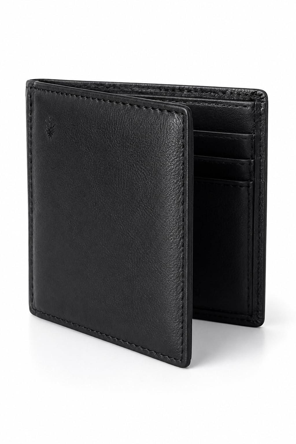 Genuine Leather Men's Wallet | Bifold Wallet for Men | Slim Leather Purse with Coin Pocket, Card Slots & Cash Compartment | Premium Gift Wallet for Office, Travel & Daily Use | Black-image-36