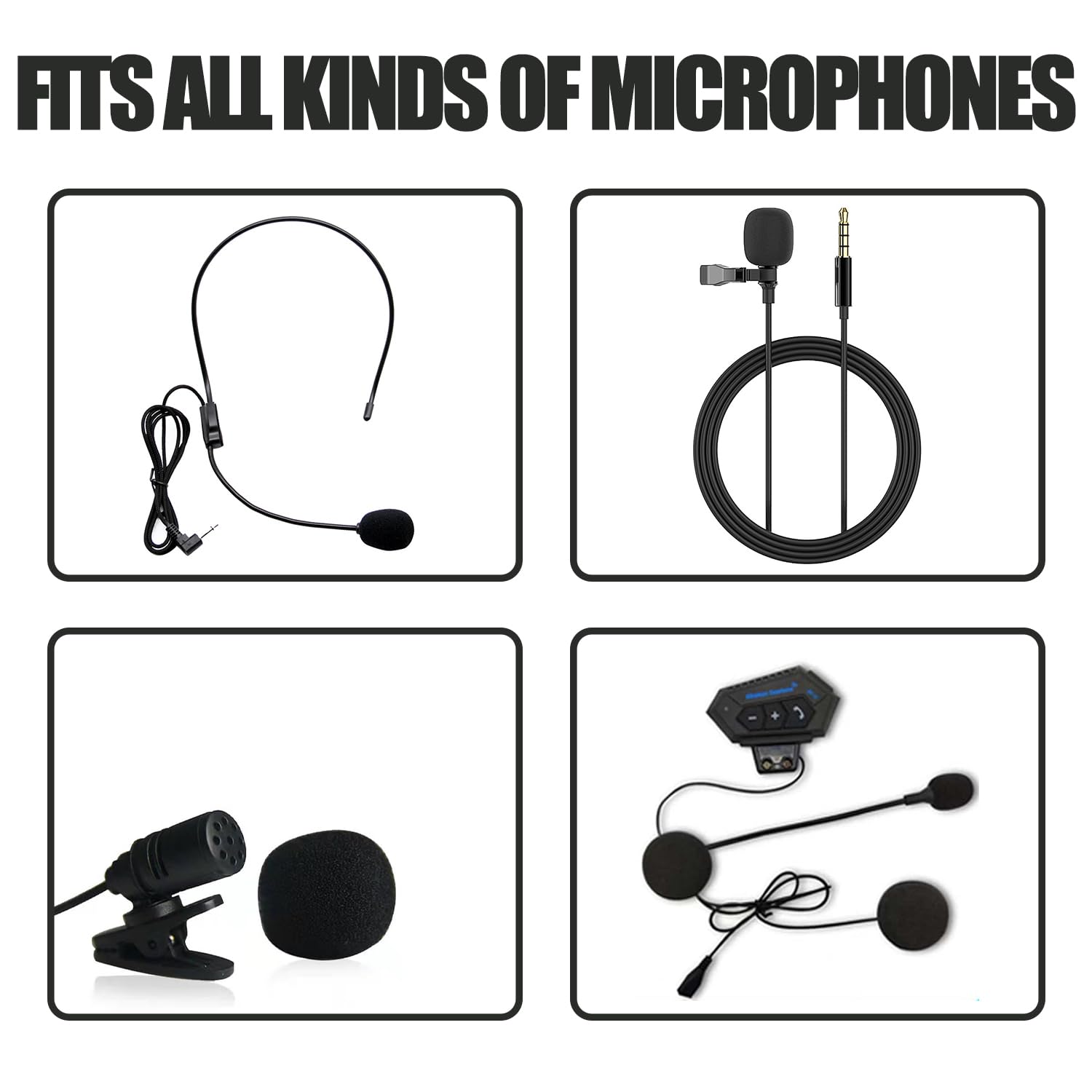 Spugne Per Microfono - 50 Pezzi Antivento E Antirumore, Nero, Per Auricolari E Microfoni - Foto 3
