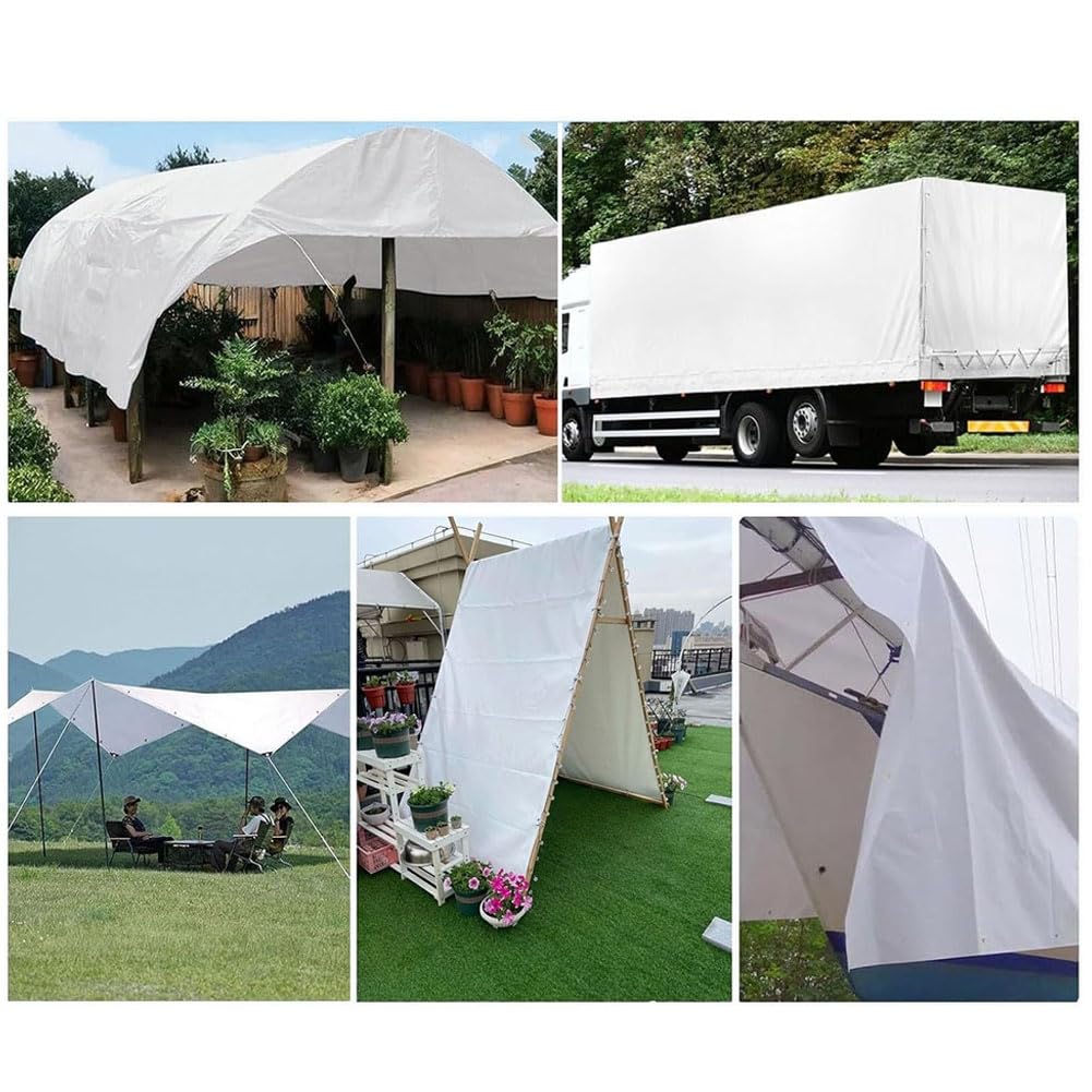 Lonas Impermeables Exterior, Lona Sombra 420g/㎡ 6m*8m