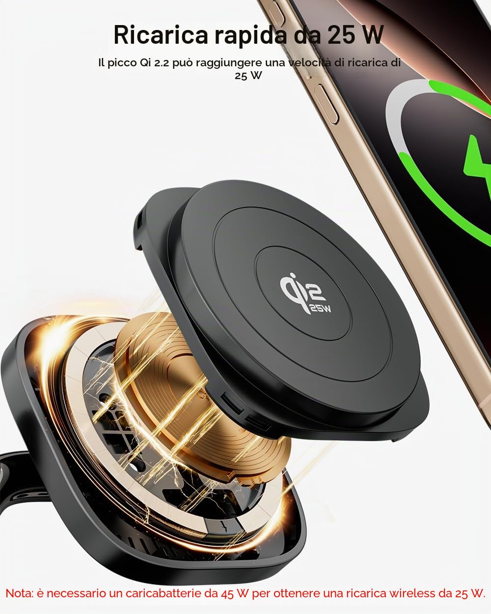 45W for Apple MagSafe Charger Stand 5 in 1, Qi2.2 25W Magnetic Wireless Charger Fast Charging Station, Alarm Clock Speaker Night Light, Charging Dock for iPhone 17 16, 5W Apple Watch 11 Ultra