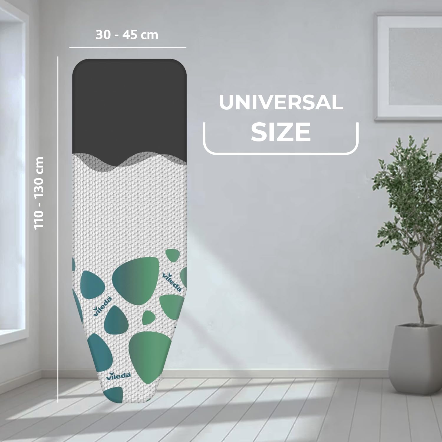 Vileda Funda Park & Go - Funda Universal para Tabla de Planchar Adaptable a Diferentes tamaños
