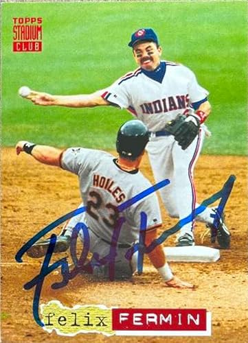Felix Fermin Autographed 1994 Stadium Club #81
