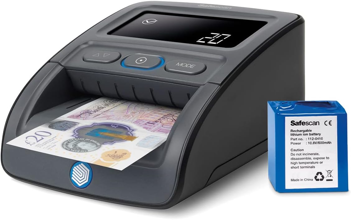 Safescan 155SX Portable Counterfeit Money Detector That Quickly