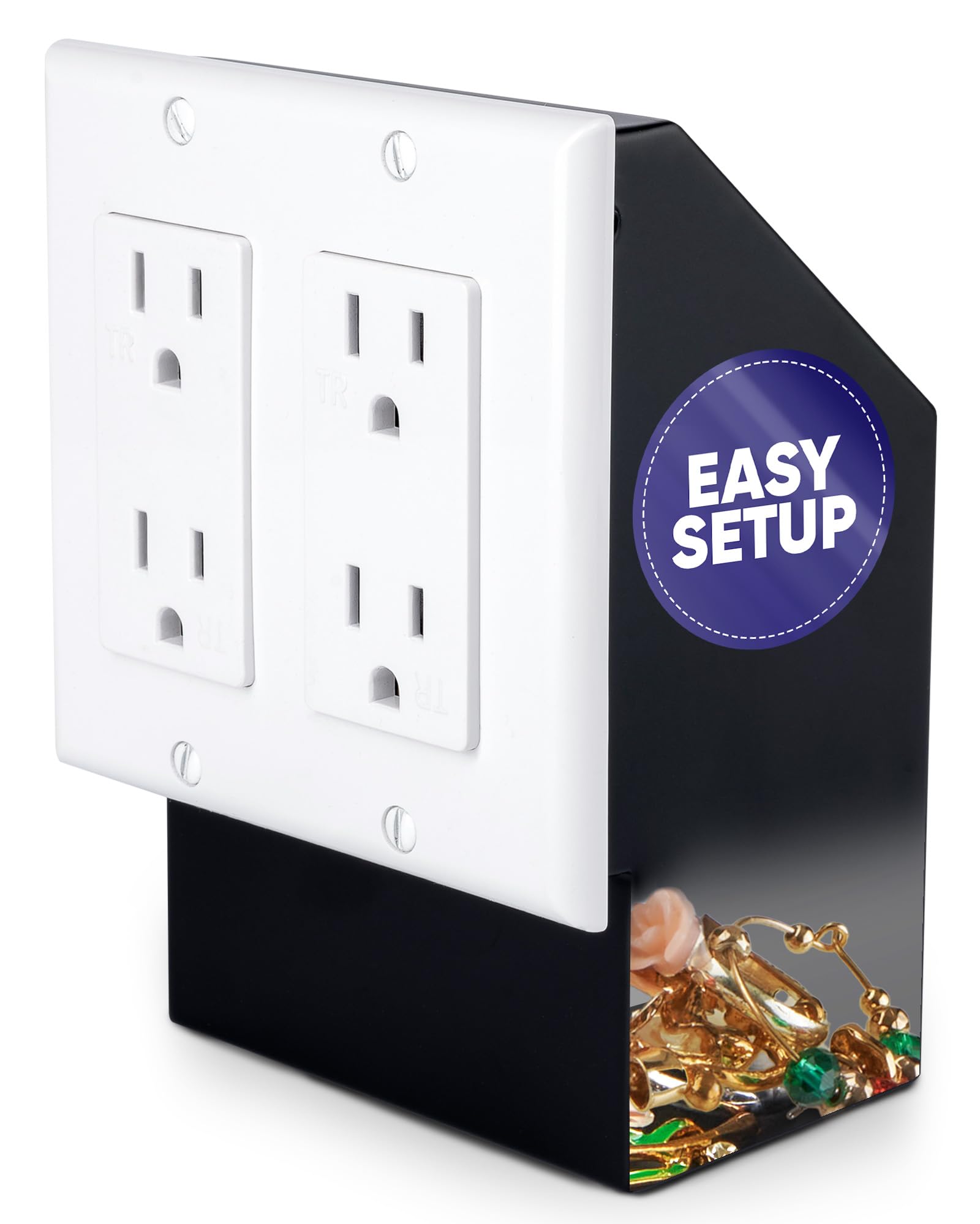 Elder Welder® Electrical Outlet Hidden Wall Safe, 100% Real Plate Included