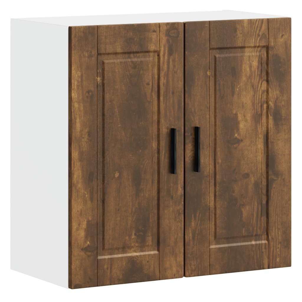vidaXL Kitchen Wall Cabinet Porto Smoked Oak Engineered Wood, kitchen wall unit, cabinet for kitchen wall, wall cabinets with doors — image 1