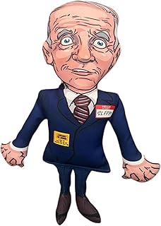 Pesky Patriot Sleepy Joe Biden Dog Toy | Let’s Go Brandon Chew Toy with Squeaker, Republican Novelty Gag Gift, Triple Stitched Durable Polyester, 12” Tall