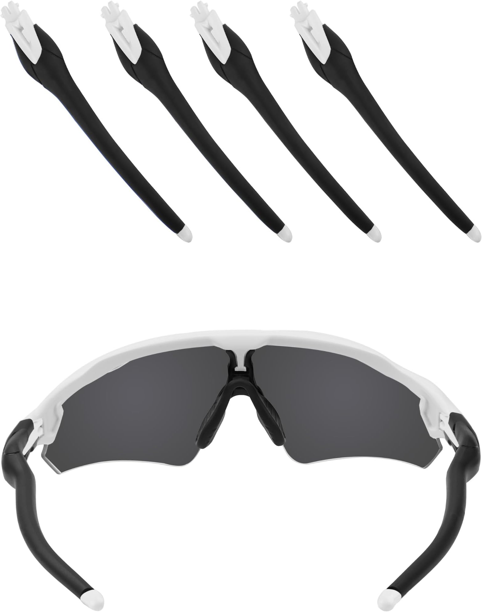 Replacement White Temple Arms for Oakley Radar EV Path/Radar EV Pitch/Radar EV Path Asian Fit Sunglasses