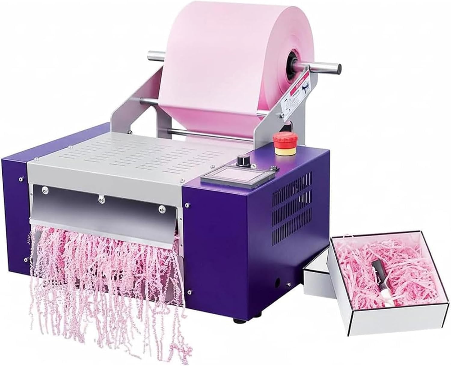Distruggidocumenti professionale in rafia a zig-zag, macchina automatica a taglio ondulato da 40 W, larghezza massima 200 mm, ideale per lavori artigianali, matrimoni, compleanni e festival.