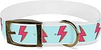 Vista 3 de David Bowie Ziggy Stardust Dog Collar (Medium, Black Onyx)