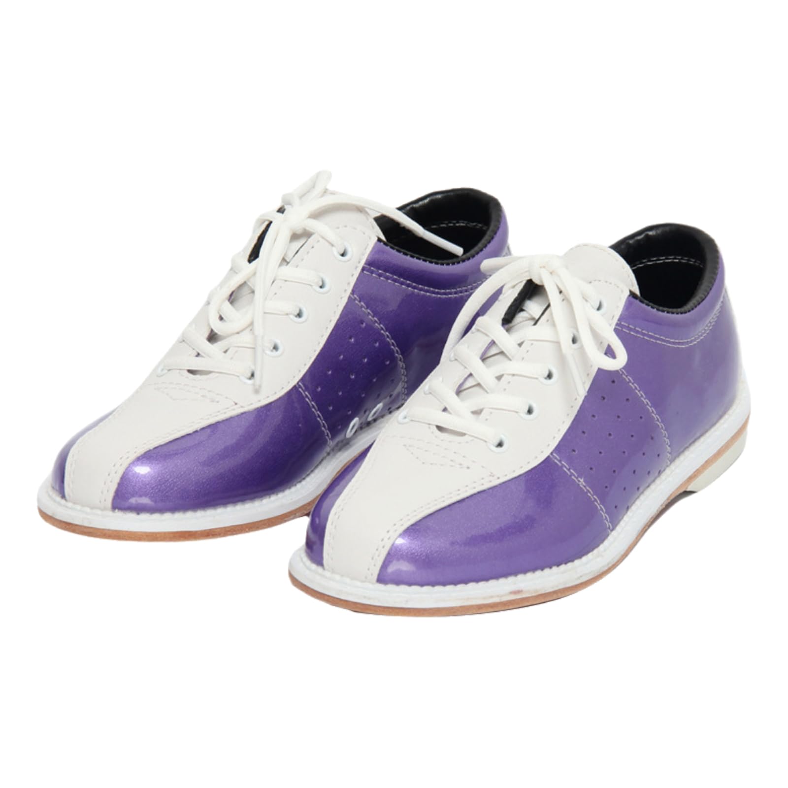 Scarpe da Bowling Leggere E Traspiranti,Scarpe da Bowling per Uomo da Donna,Facile da Pulire,Antiscivolo,Materiale in Pelle,Fori di Ventilazione,Adatte A Tutti I Livelli