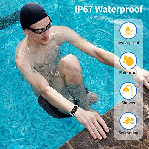 Fitness Tracker For Men And Women, Smart Watch Waterproof With Heart Rate Blood Pressure Blood Oxygen Temperature Monitor Sleep Tracking Step Calorie Counter Pedometer For Android And Ios Phones #TOP6