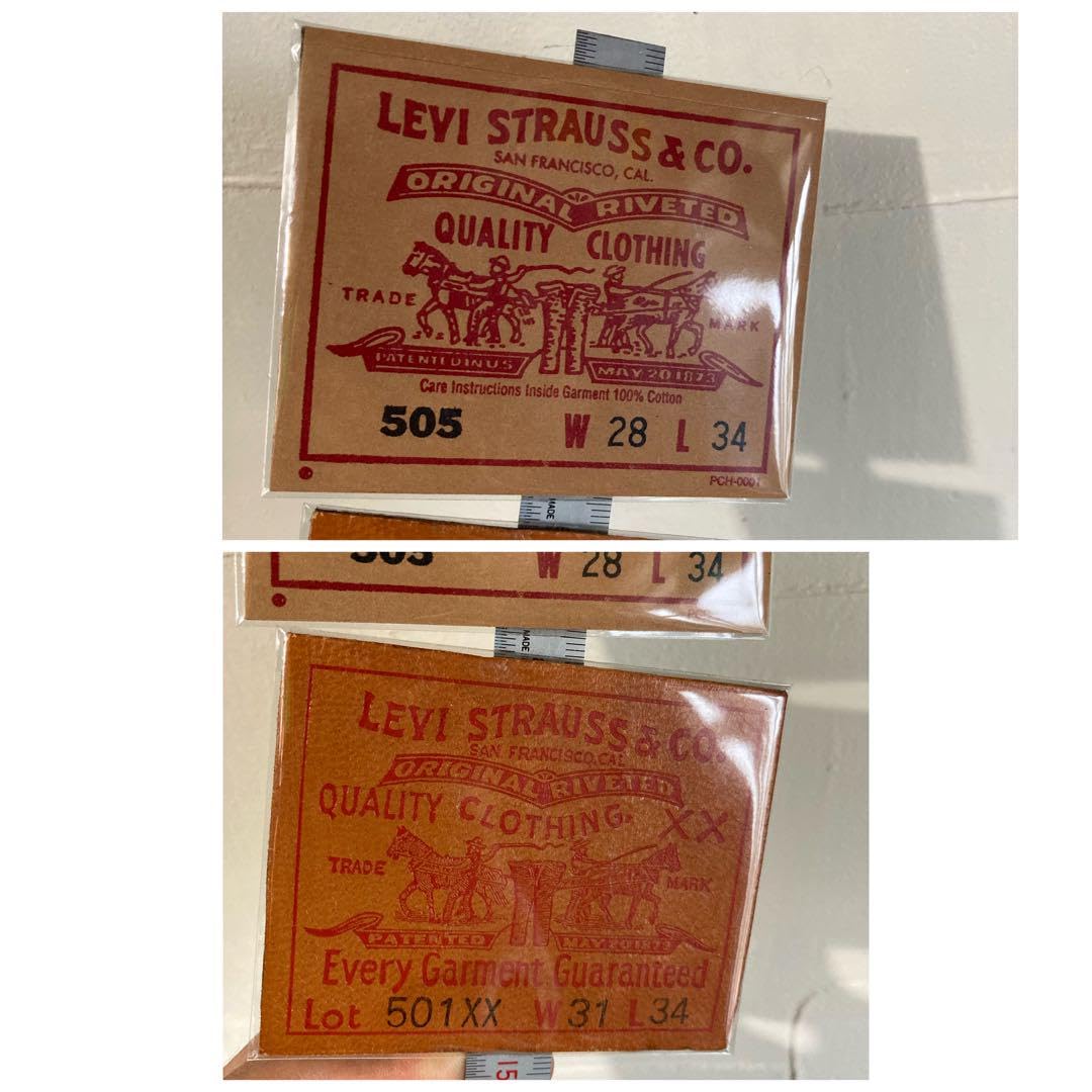 Amazon.co.jp: ノベルティグッズLEVIS 革パッチ505紙パッチノベルティ  