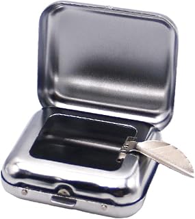 Posacenere Tascabile, Posacenere Portatili, Porta Mozziconi Tascabile, Posacenere con Coperchio, Mini Portacenere Tascabile con Coperchio, per Fumatori, Passeggiate e Viaggio