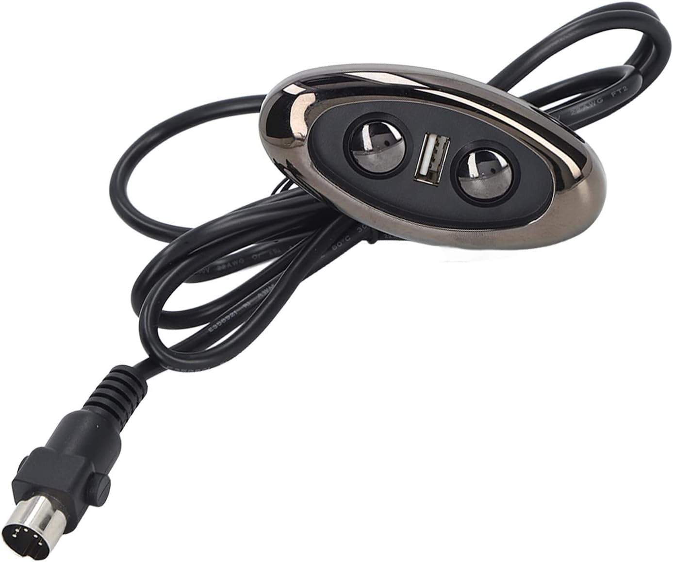 Cryfokt Electric Sofa Controller, 5 Pin Power Recliner Replacement Button with USB Charging Port and LED Backlight Chair Hand Controller Electric Recliner Controller for Electric