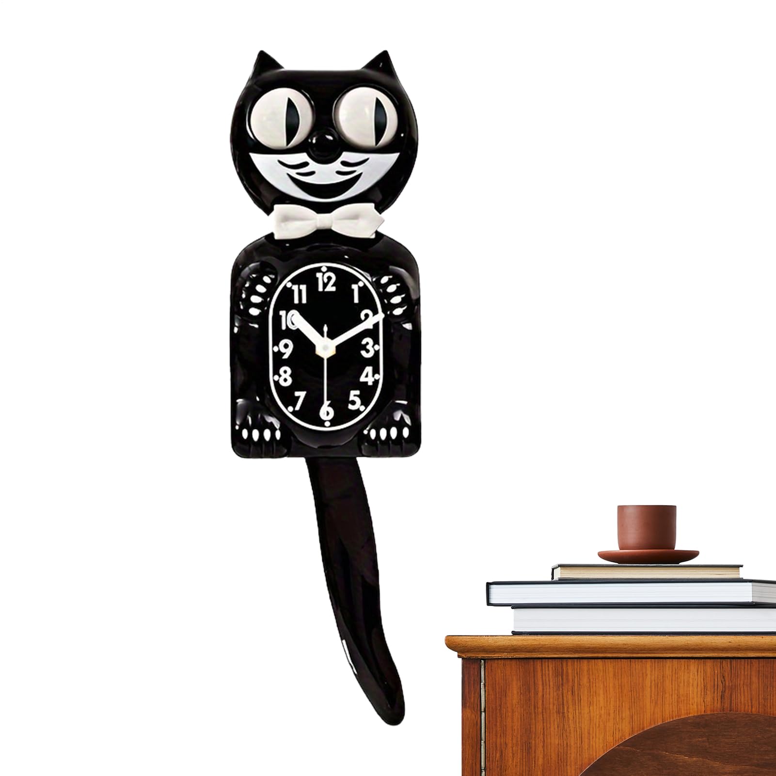 Horloge murale drôle style chat, idée cadeau idéale pour amis