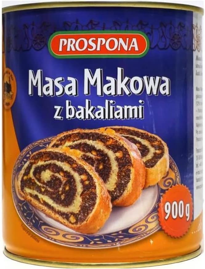 Poppy Seed Filling with Fruit 900g | Masa Makowa z Bakaliami | Product of Poland