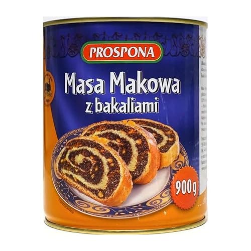 Relleno de semillas de amapola con fruta 31.75 oz Masa Makowa z Bakaliami Producto de Polonia