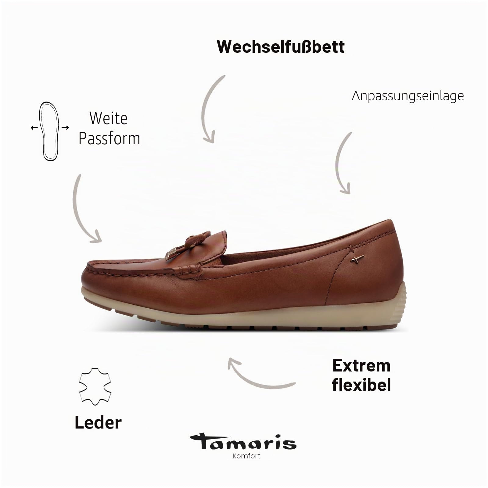 Tamaris Wide FIT Slipper 8-84600-44 H-Weite