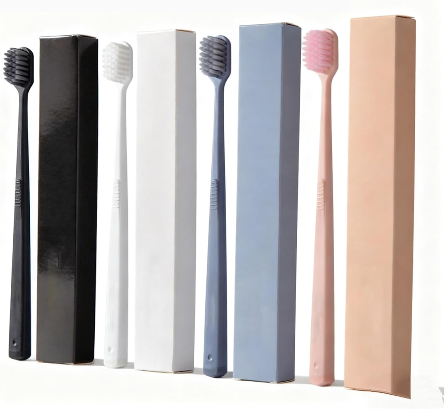 4/10Pcs Random Color Toothbrushes for Home Use Adult Individually Packaged with Soft Bristles(10Pcs)