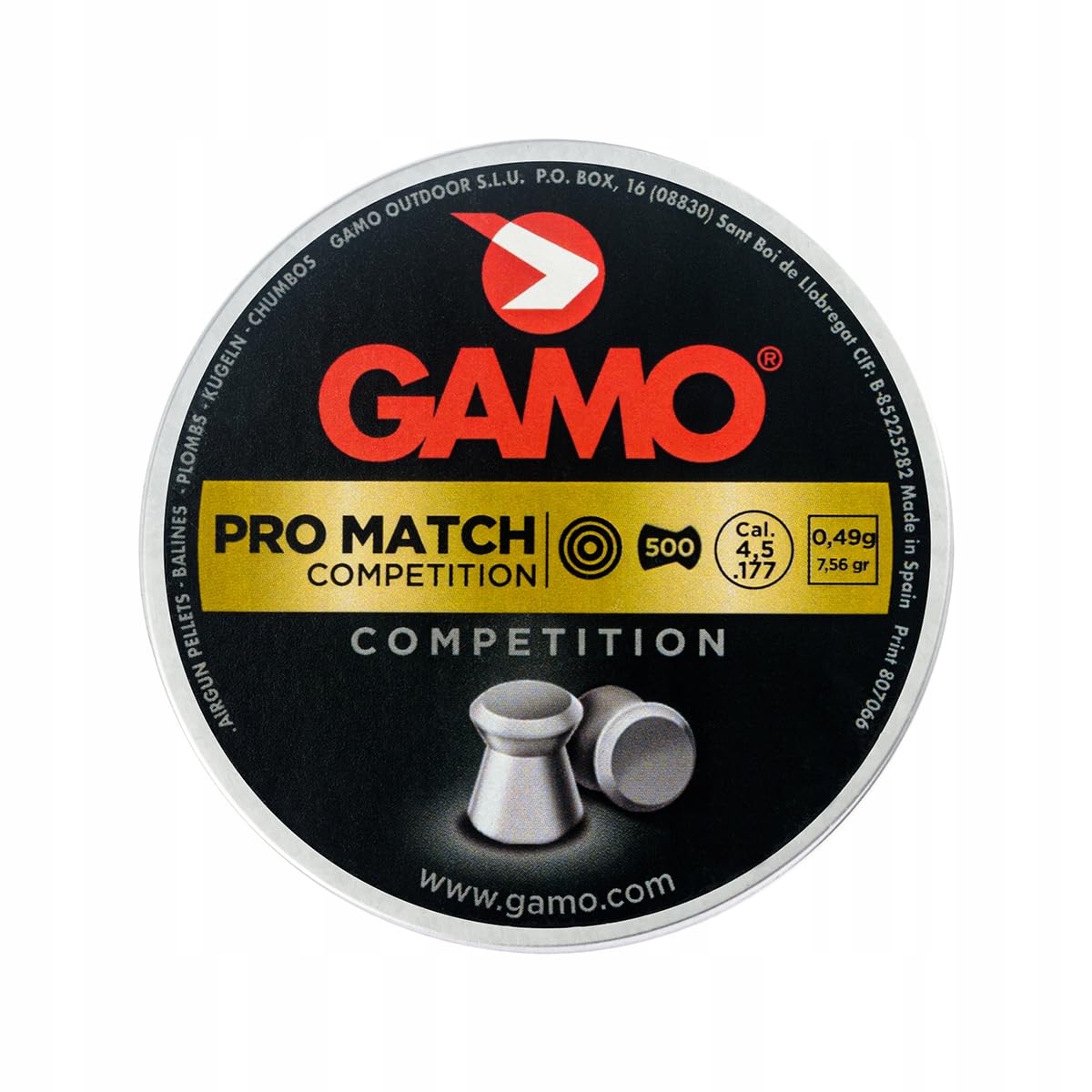 PRO-MATCH LATA METAL 500 - CAL: 4,5