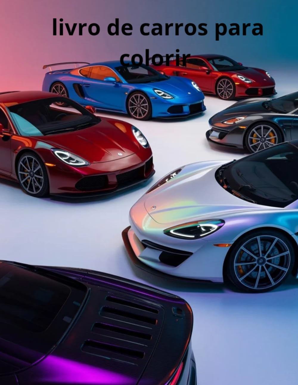 Livro de carros para colorir