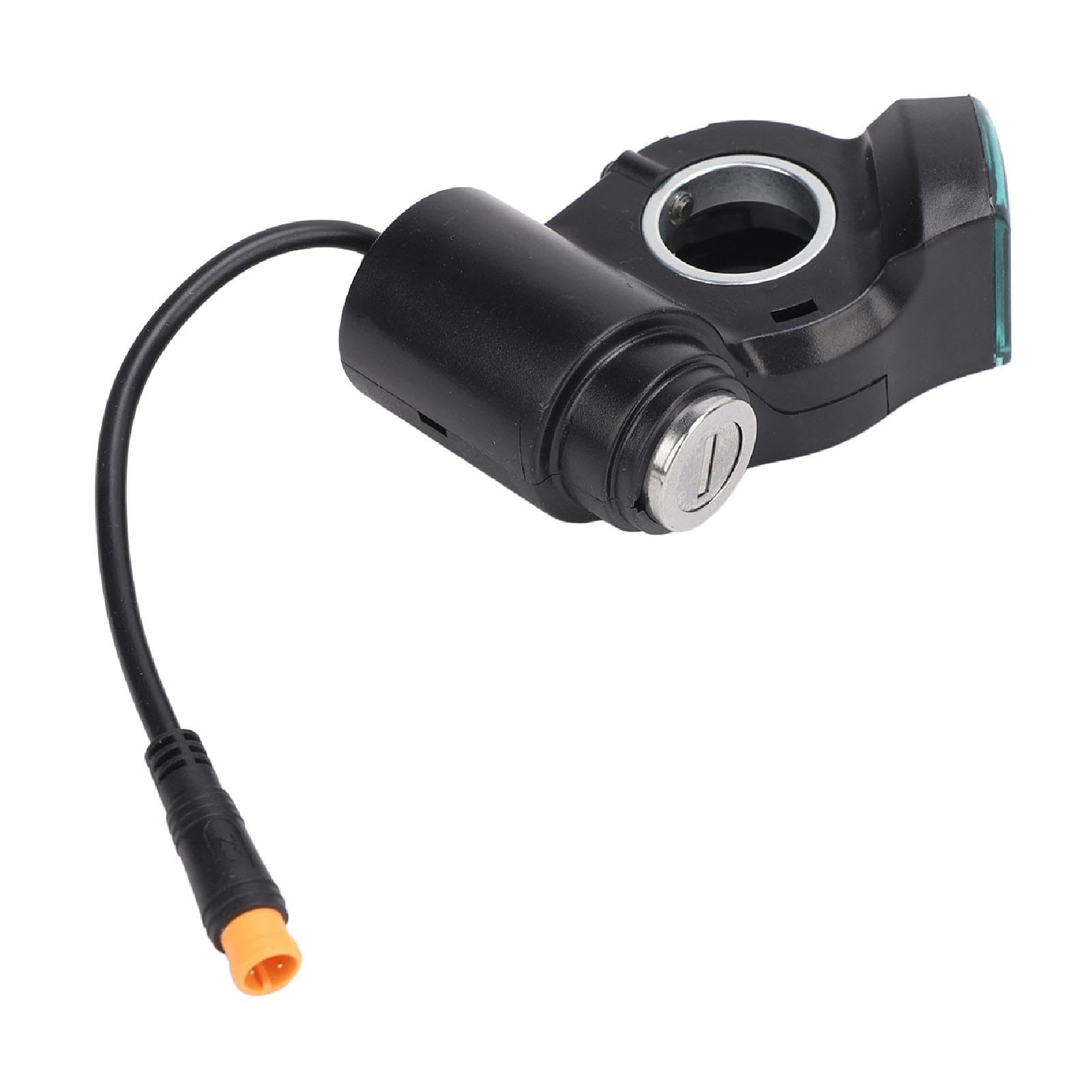 Blocco Accensione per Scooter Elettrico Spina a 3 Pin Blocco Interruttore Scooter con Avviamento a un Pulsante con 2 Chiavi per Kugoo M5 Monopattino Elettrico