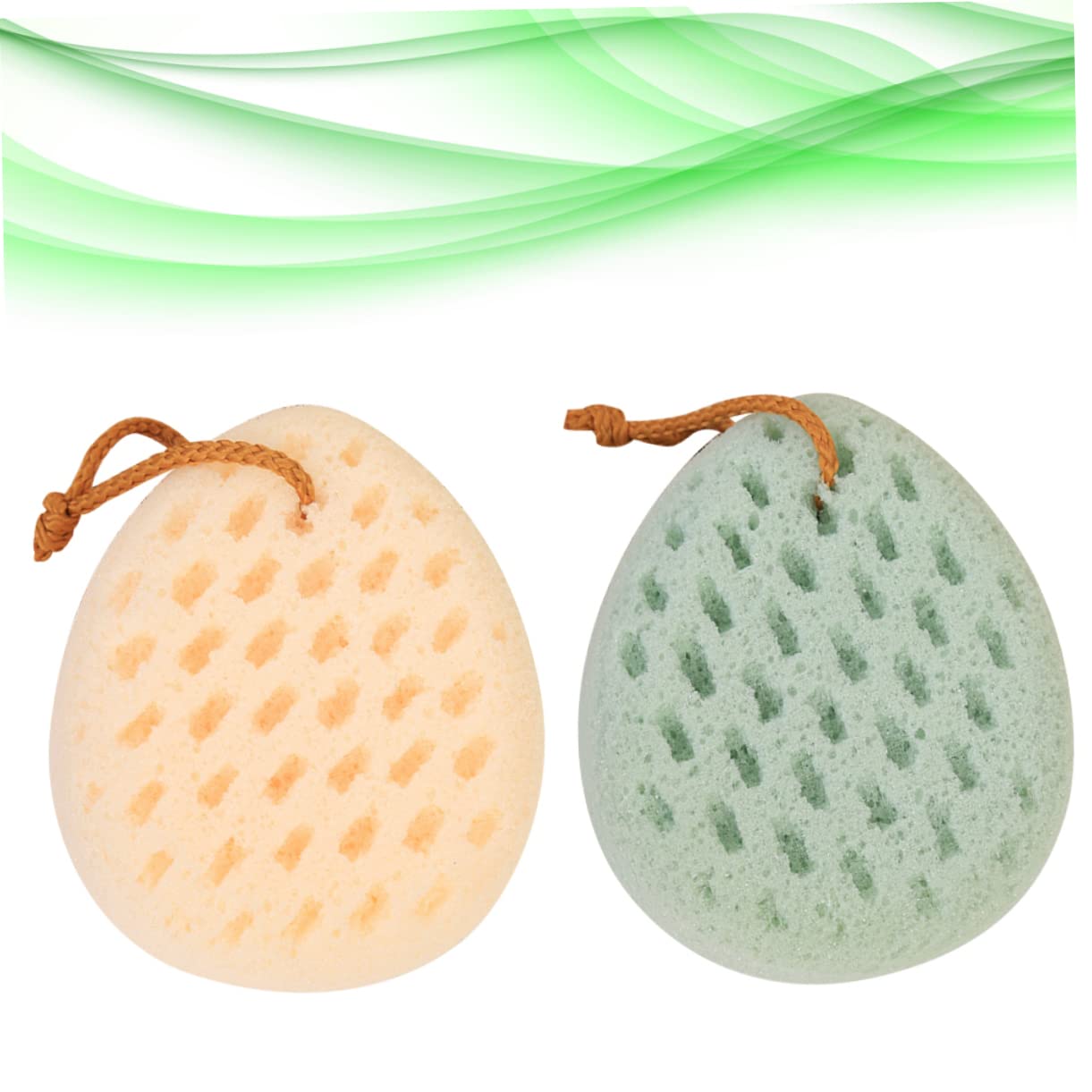 6 Piezas Esponja De Ducha Exfoliante Esponja De Lufa Para El Cuerpo Esponja De Fibras Naturales Cepillo De Esponja De Baño Exfoliante De Esponja Vegetal Esponjas Suave Almohadón