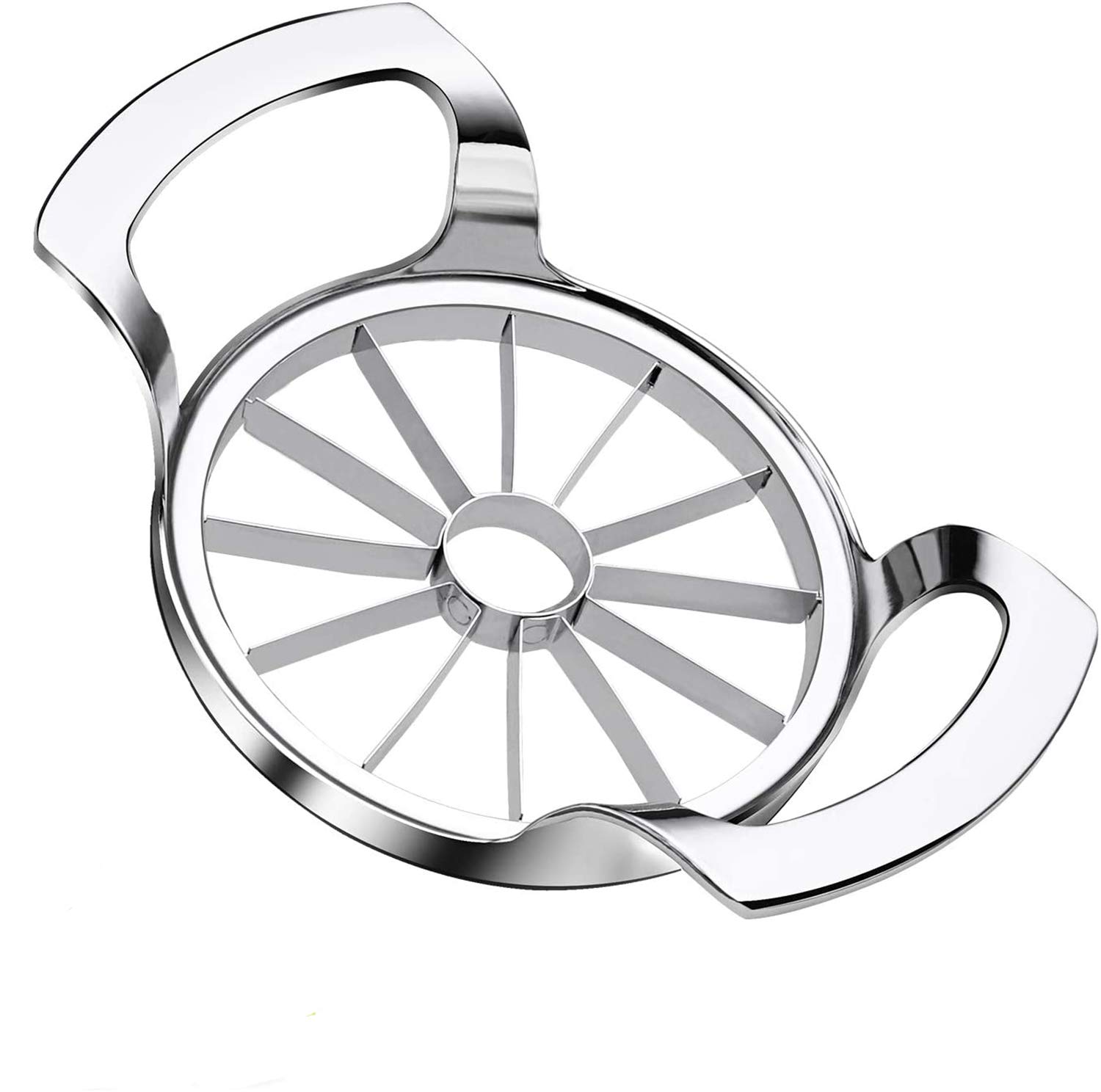 Apple Slicer Upgraded Version 12-Blade Extra Large Apple Corer, Stainless Steel Ultra-Sharp Apple Cutter, Pitter, Divider for Up to 4 Inches Apple