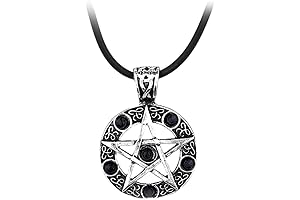 Black Butler Pentacle Pendant Necklace