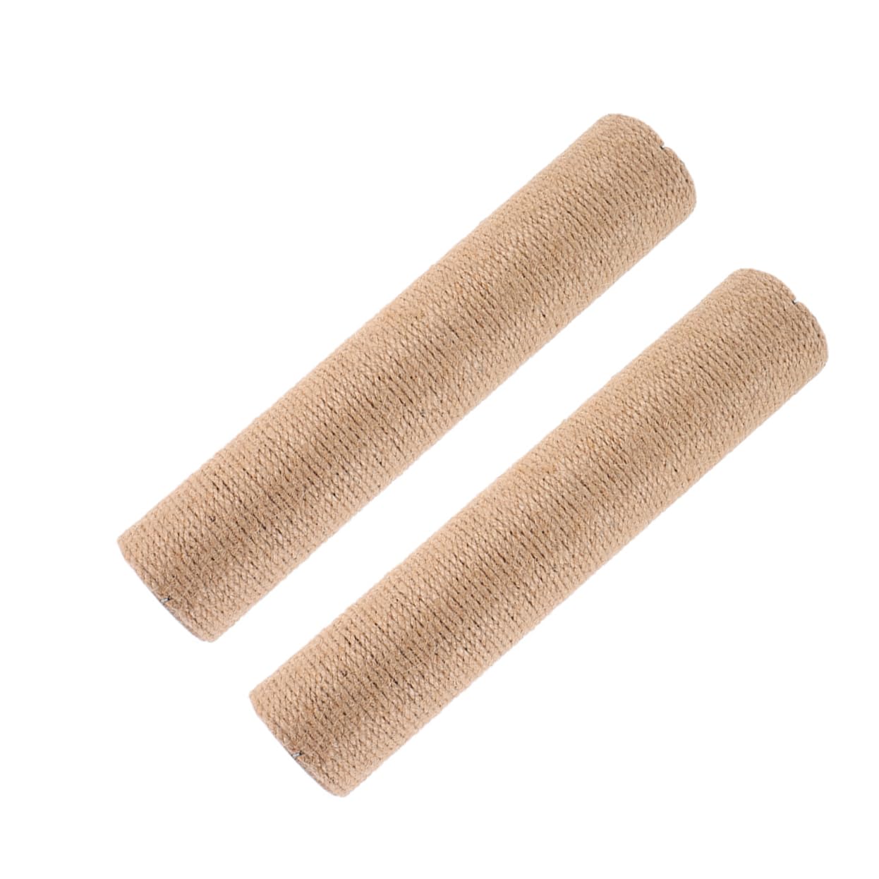 HOUDERCO 2pcs Sisal Scratching Post Replacement for Cat Corner Wall Mount Tall Post DIY Cat Tree Climber Scratch Pad