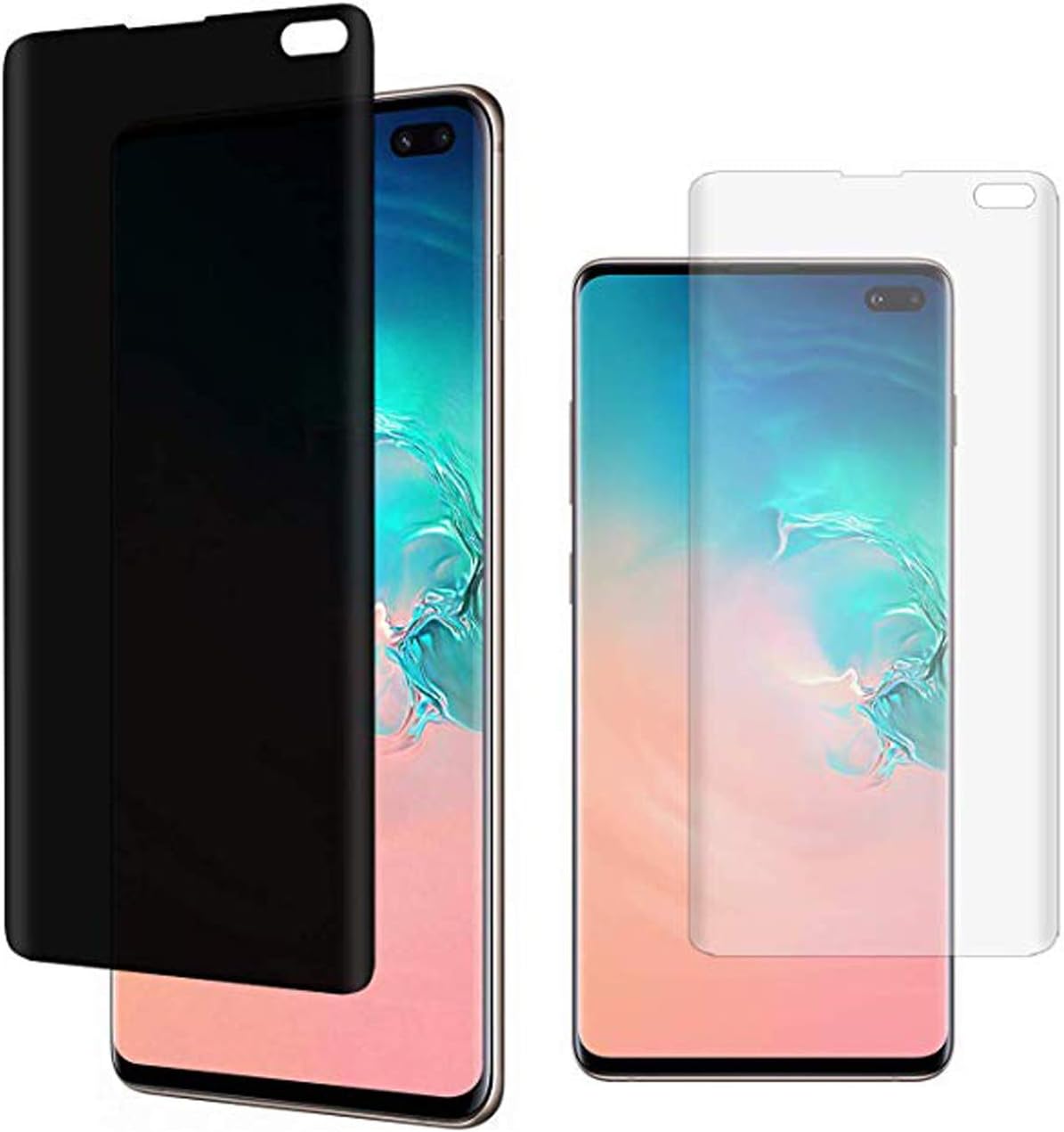 Amazon.com: (2 Pack) Cupecoo Galaxy S10 Plus Privacy Screen Protector ...