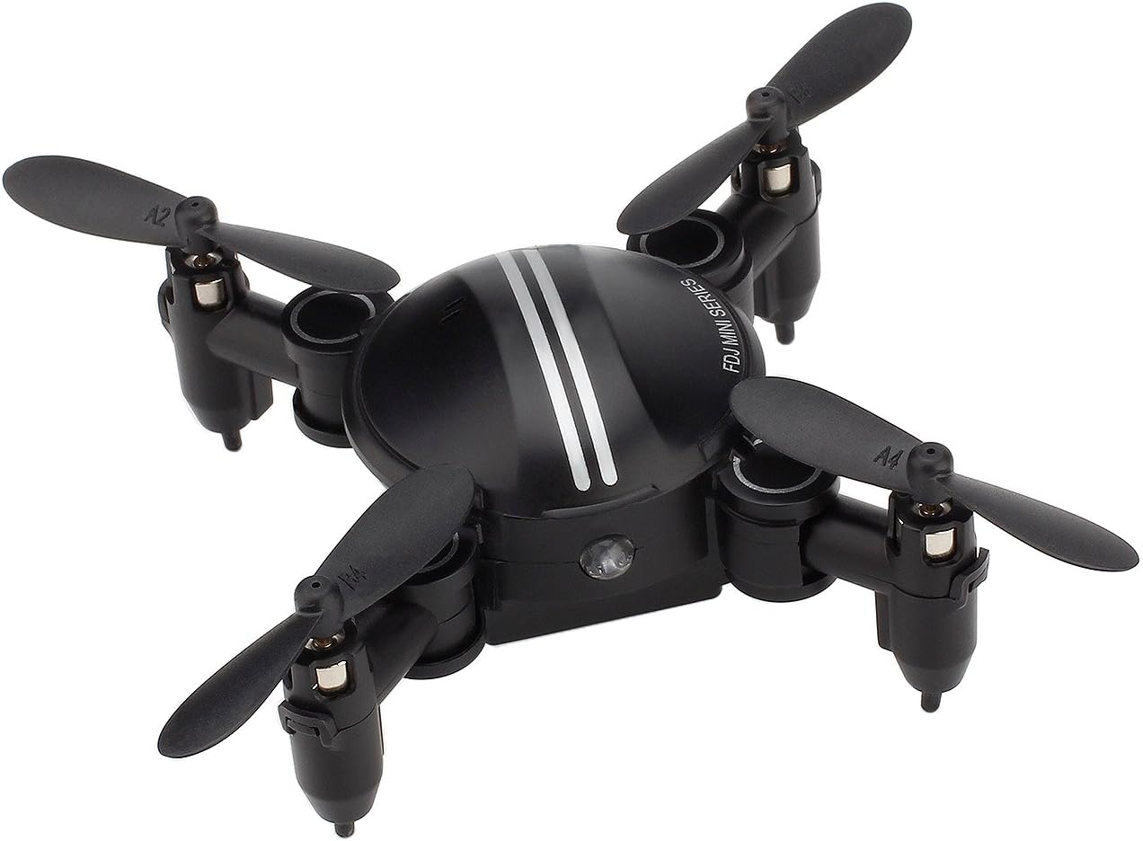 TOZO® FDJ MINI Drone RC Quadcopter Altitude Hold Mode Folding RTF 3D 360 Degree Height Hold Easy Fly Steady for learning, Black