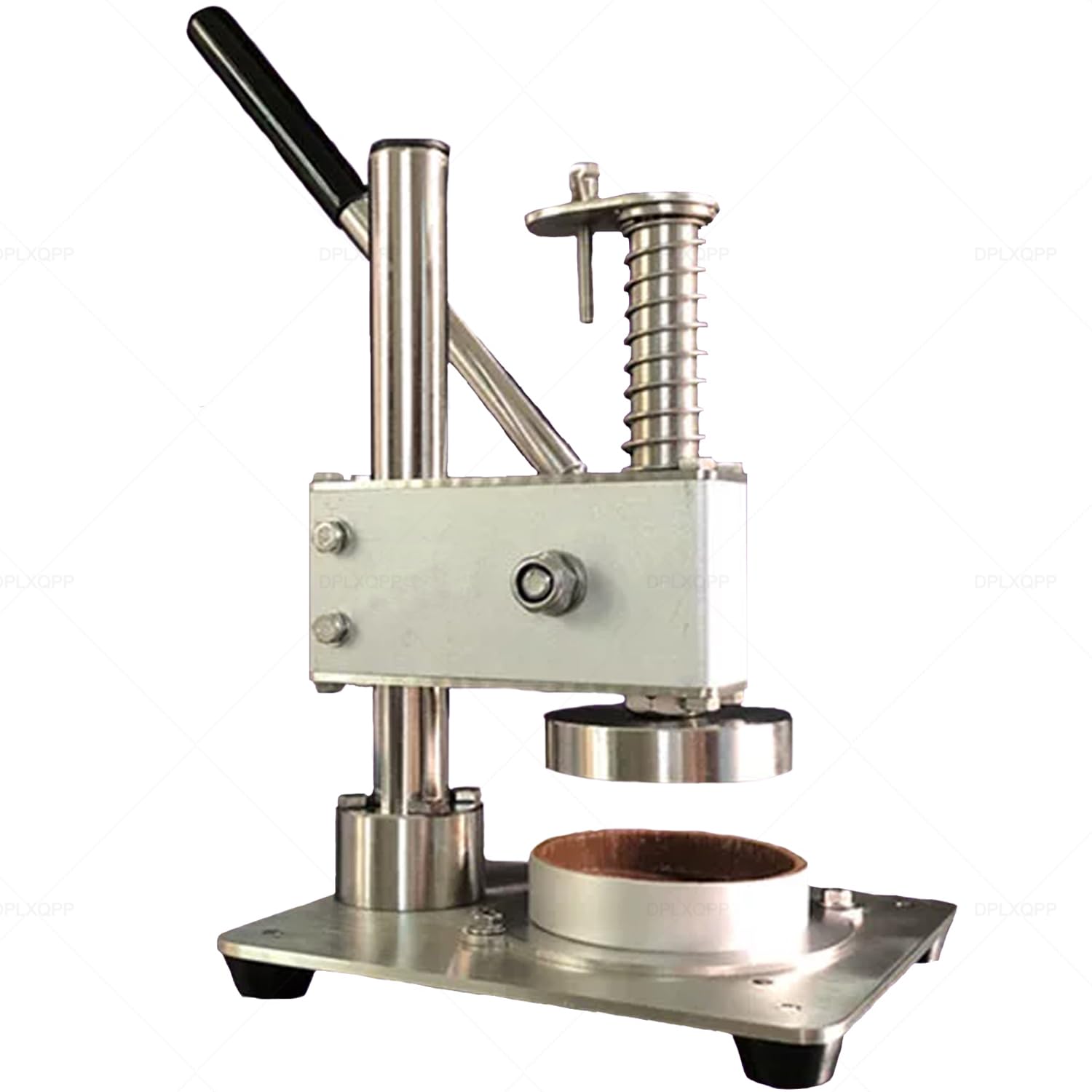 Máquina para hacer tartas de huevo y prensa de masa, herramienta de prensa manual con diseño vertical para panadería, perfecta para cortezas de pasteles, tartas de frutas, acero inoxidable 304