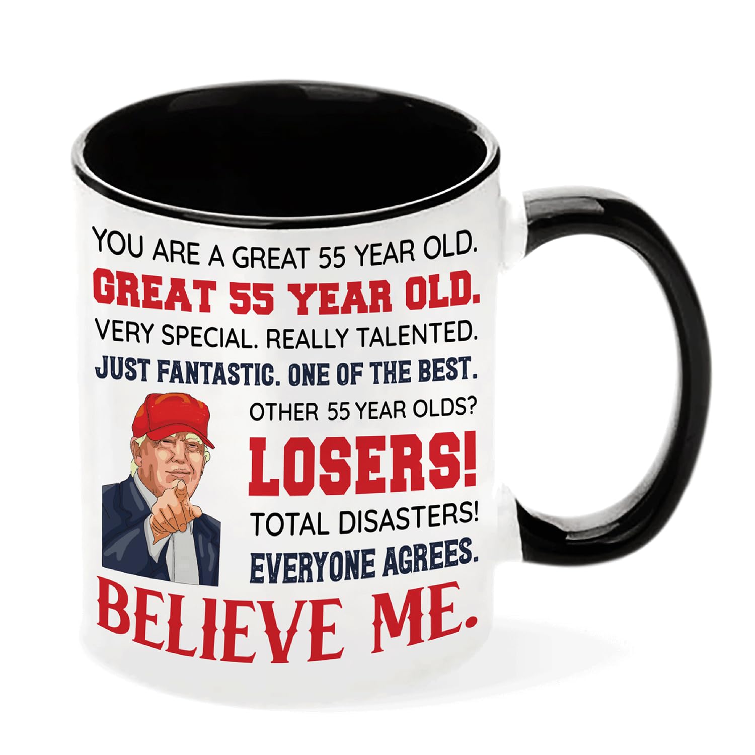 55th Birthday Gifts For Men Women, 1969 Birthday Gifts Ideas, 55th Birthday Mugs Funny, 55 Years Old Birthday Gifts For Mom, Dad, Grandma, Grandpa, Friend, Coworker, Family, 55th Ceramic Mug 11oz