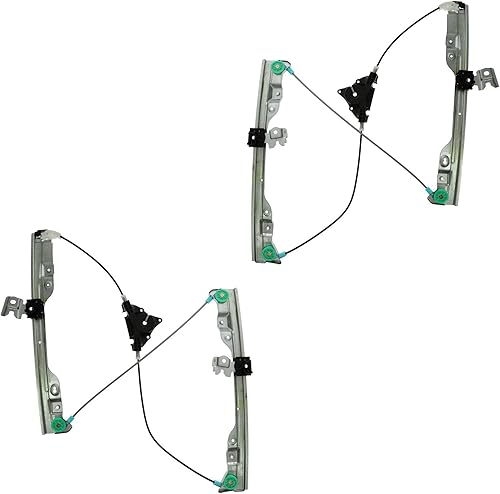 Miniatura 131 de TRQ Juego de elevalunas manual para el lado del conductor y del pasajero compatible con Chevrolet Tracker 1998 1989-1997 Geo 1989-1998 Suzuki