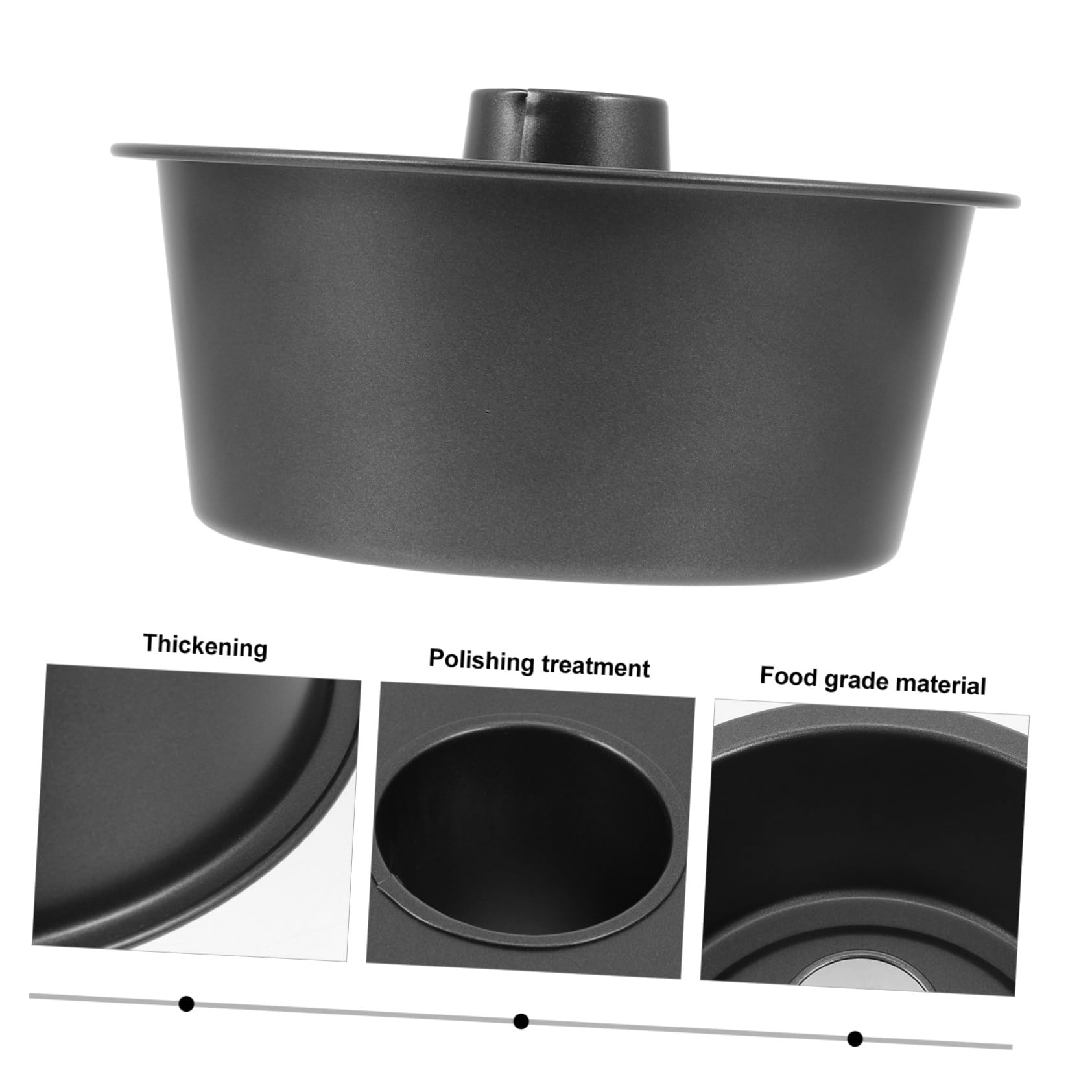 Molde Redondo Hueco para Hornear de Acero al Carbono Antiadherente Grueso Molde Multiusos para Hacer Uno Mismo para Pasteles la Cocina