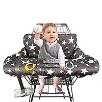 Vista 6 de Fundas para carrito de compras para bebé, niña, funda para silla alta para niño, cubierta para carrito de comestibles (Polka Cute)