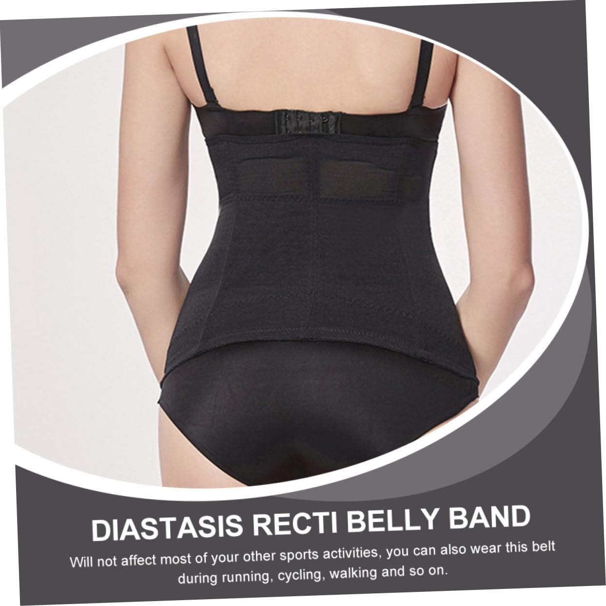 Belly Wrap Body for Women Abdominal Binder Breathable Postpartum Girdle Comfortable Black