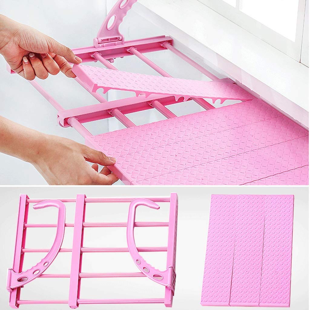 Generisch Diese Wäscheleine, verstellbare Wäscheleine für Kleidung und Schuhe, Wäscheständer, Handtuchhalter, platzsparend, wandmontiert, einziehbarer Wäschetrockner (Farbe: Weiß, Größe: 75-120 cm)