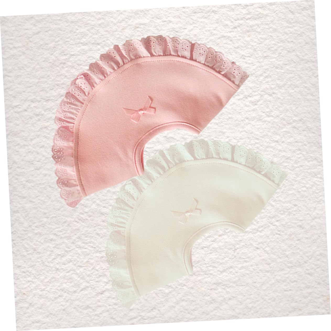 VICASKY 6pezzi Bavaglino e Rotazione Per Grembiule Per Neonata e Rosa Assorbente e Lavabile Per La e