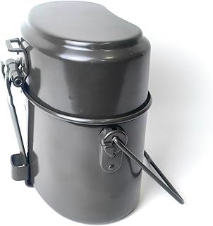 PLAA Type 78 Militaire Style Alumilum Kit de Survie Batterie de Cuisine Équipement pour Camping 3 en 1