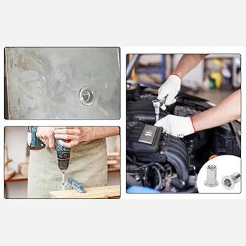 M8 8 Mm Flat Head Aluminum Rivet Nut Blind Insert Nut Pack