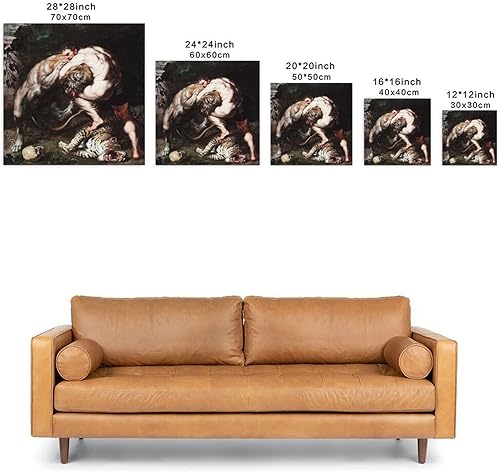 Miniatura 10 de Peter Paul Rubens Painter WorksPosterazzi Hercules Fighting The Nemean LionPóster Pintura sobre lienzo, arte de pared, impresión de pergaminos,