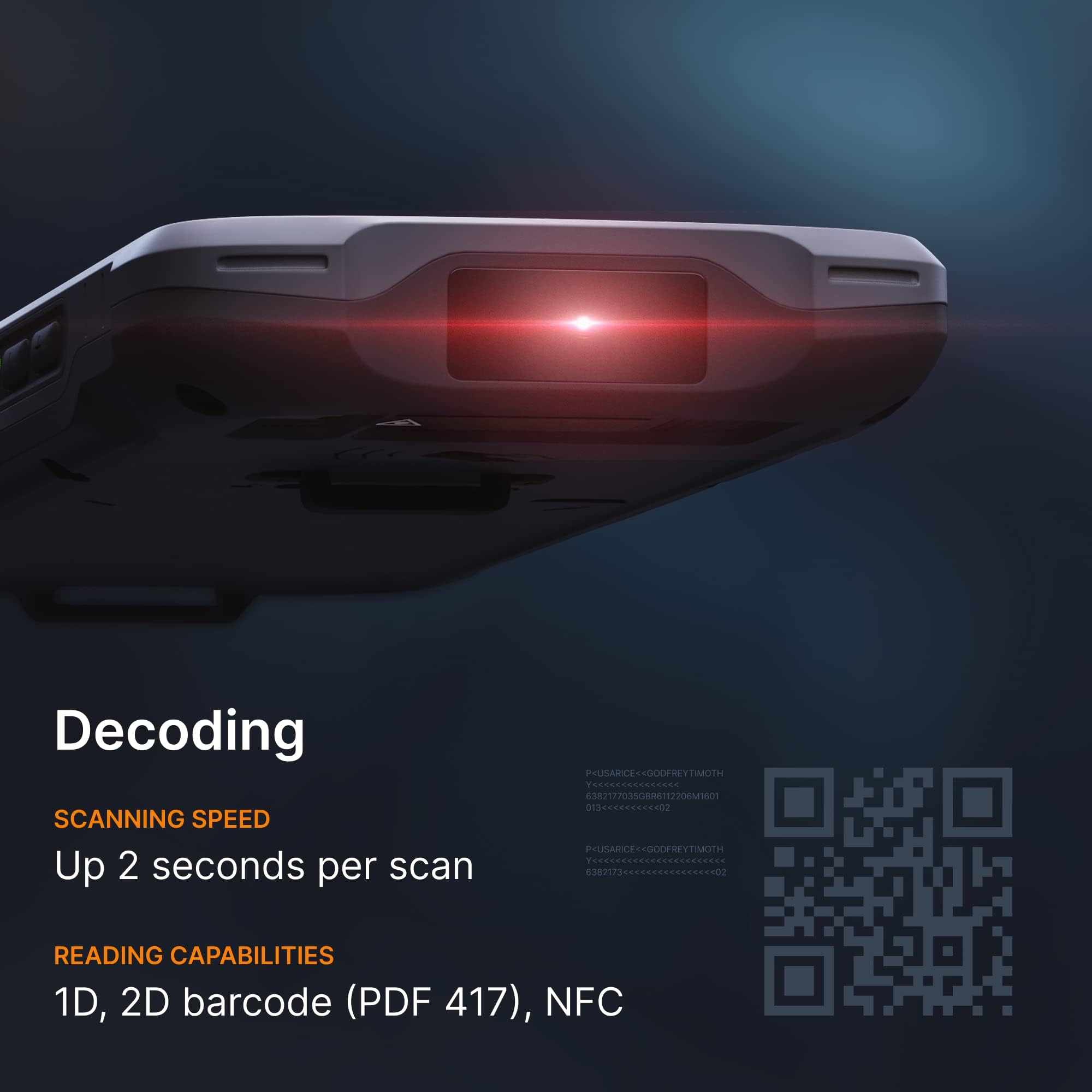 IDWare 9000+ Handheld ID Scanner - ID, Drivers’ License & Passport Scanner with Age Verification Software