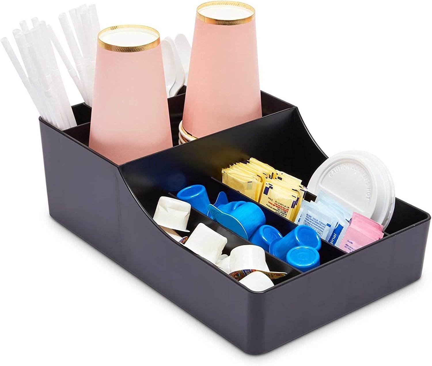 Coffee Condiment Organizer for Countertop, Kitchen, Break