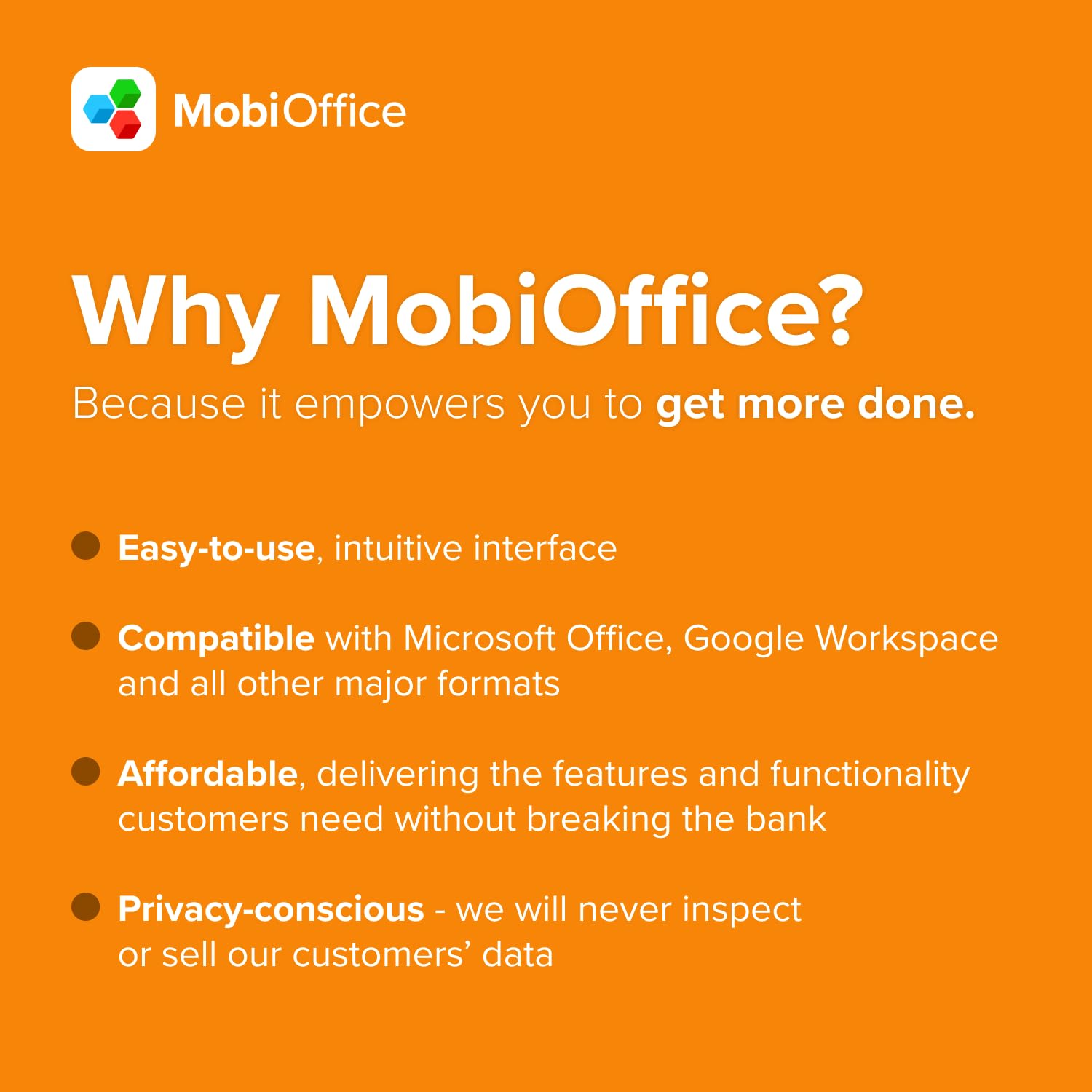 MobiOffice | Compatible with Microsoft Word, Excel, PowerPoint | Use on Desktop & Mobile Devices (Windows, Mac, Android & iOS) | Multiple Plans Available (Multi-user, Windows, MacOS)