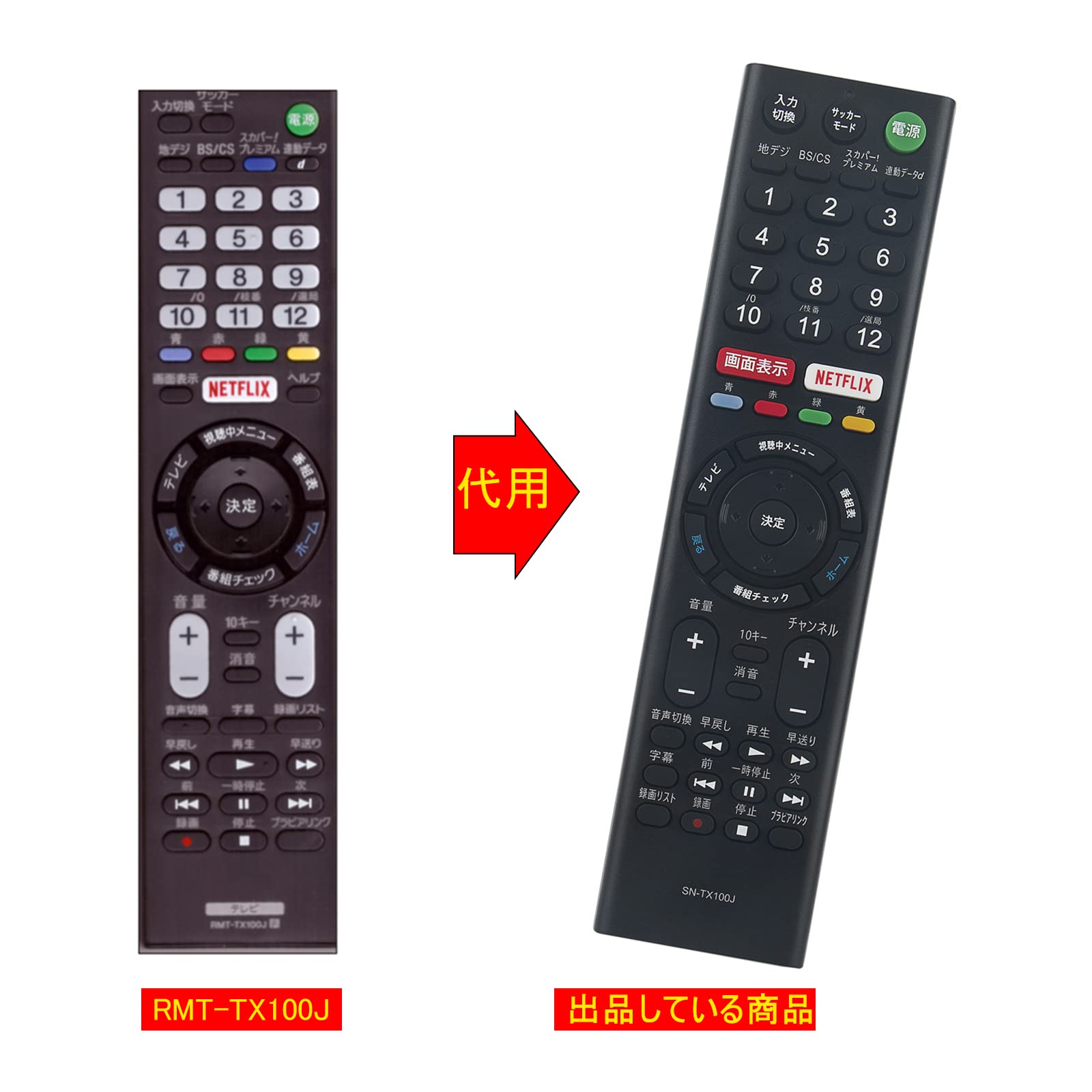 Amazon | winflike 代替リモコン RMT-TX100J RMT-TX101J (代替品